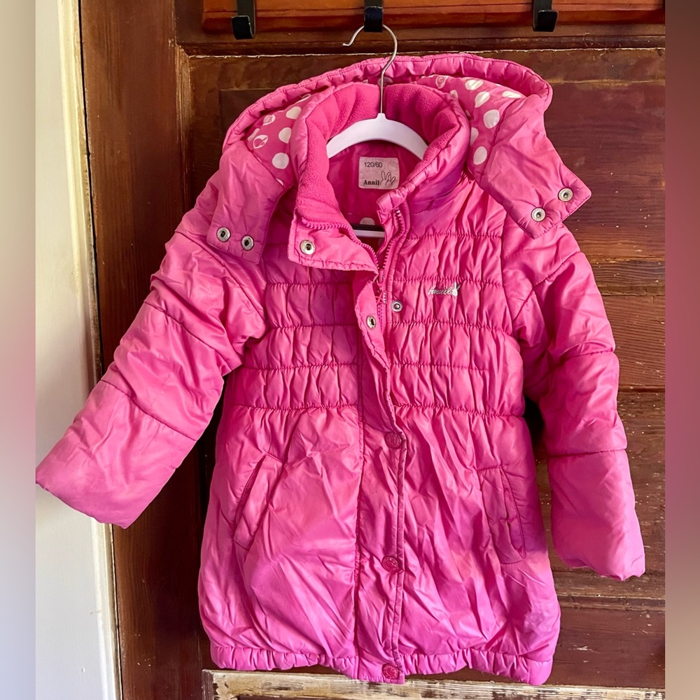 Detatchable Hood, Girls Down Winter Puffer Coat, Lightweight, Long, Rose Pink